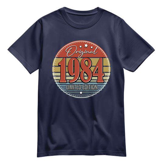 Geburtstagshirt - Original Limited Edition 1984 – Vintage Navy - FULiMA®