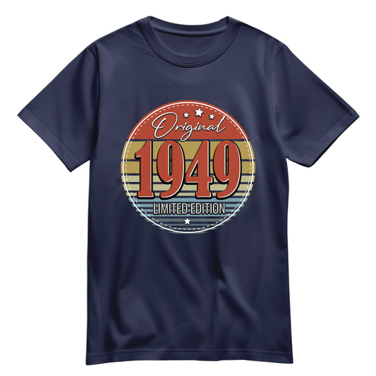 Geburtstagshirt - Original Limited Edition 1949 – Vintage Navy - FULiMA®
