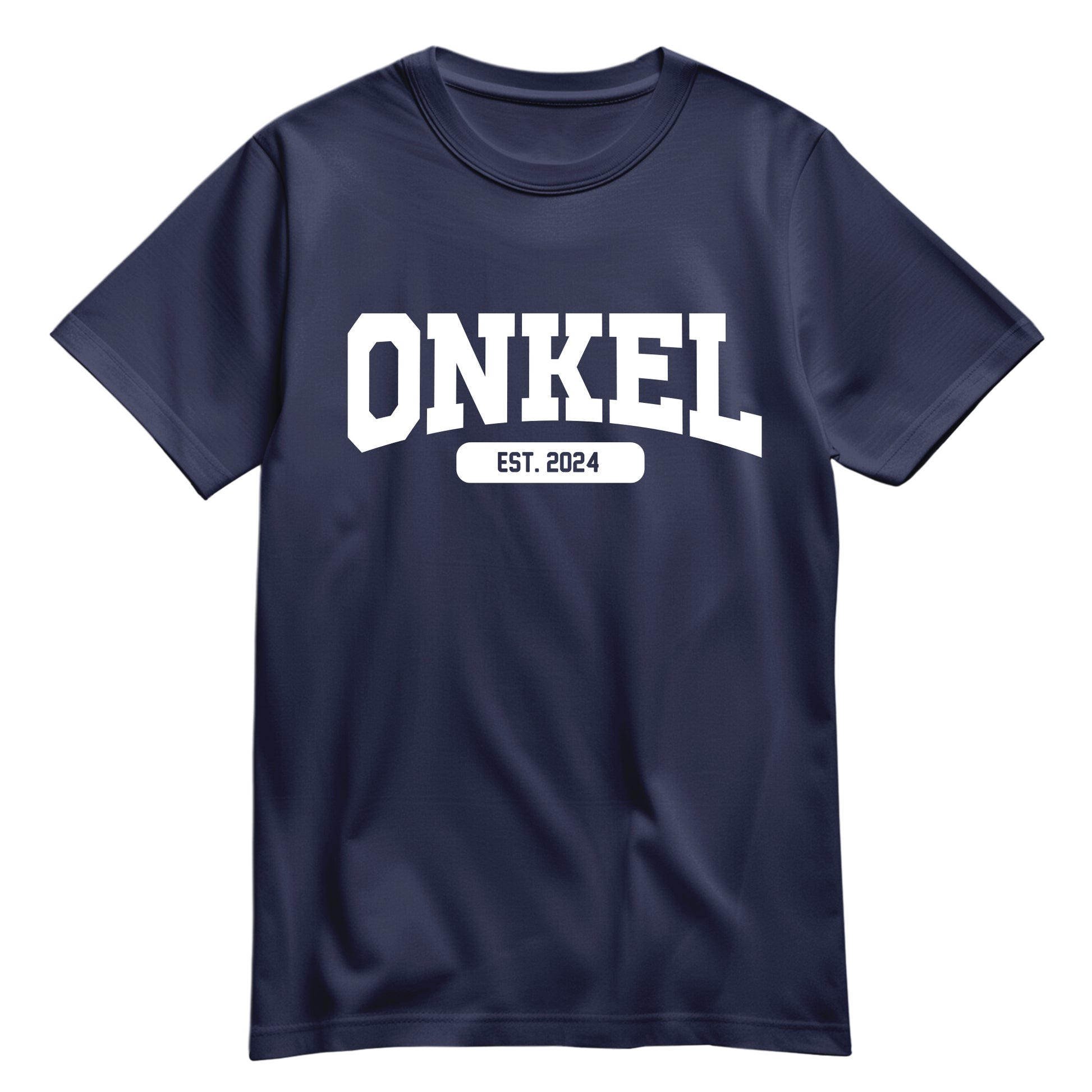 Onkel Shirt - Onkel est. Wunschjahr - Collage Design - Geschenk Navy - FULiMA®