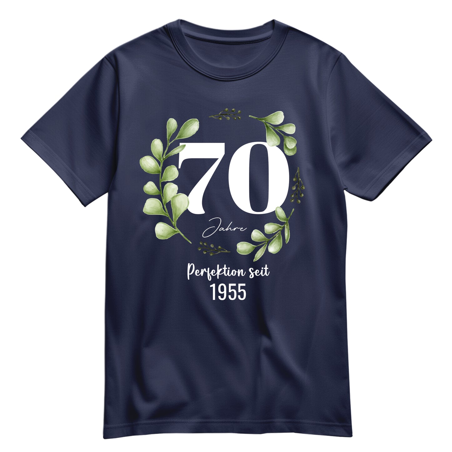 70 Jahre Perfektion seit 1955 - Geburtstag Shirt Navy - FULiMA®