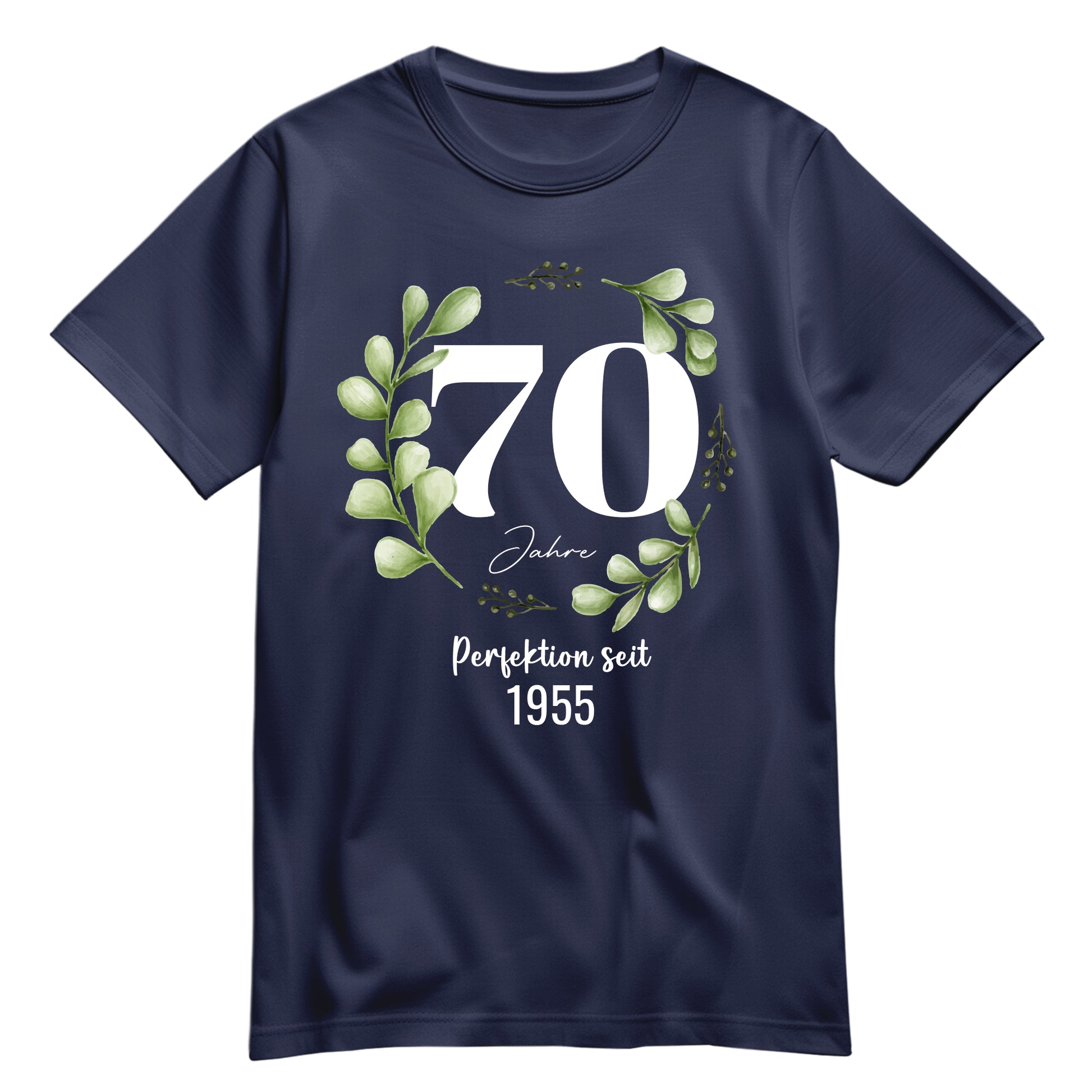 70 Jahre Perfektion seit 1955 - Geburtstag Shirt Navy - FULiMA®