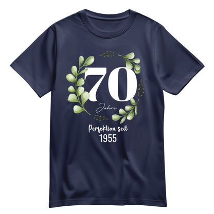 70 Jahre Perfektion seit 1955 - Geburtstag Shirt Navy - FULiMA®