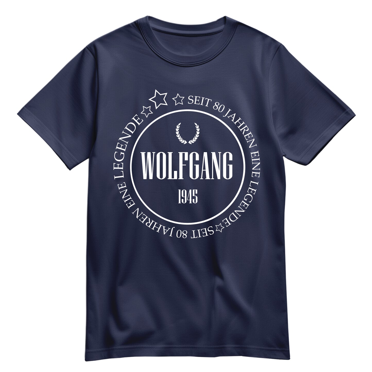 NAME seit 80 Jahren eine Legende - Geburtstag Shirt Navy - FULiMA®