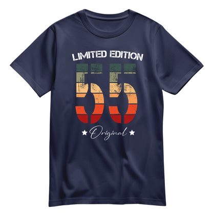 Limited Edition Original Grunge Vintage 55 - Geburtstagsshirt Navy - FULiMA®
