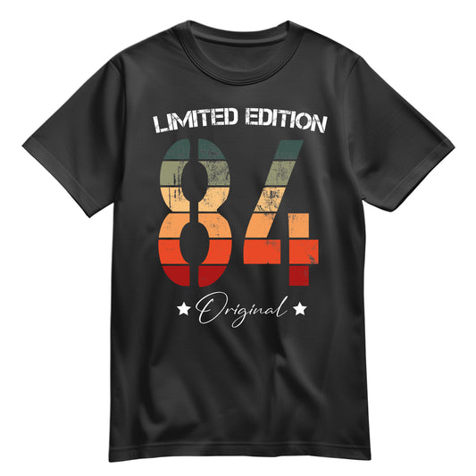 Limited Edition Original Grunge Vintage 84 - Geburtstagsshirt Schwarz - FULiMA®