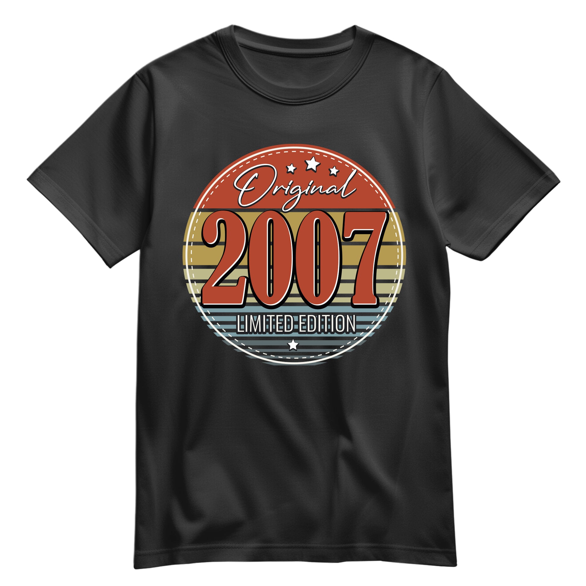 Geburtstagsshirt - Original Limited Edition 2007 – Vintage Schwarz - FULiMA®
