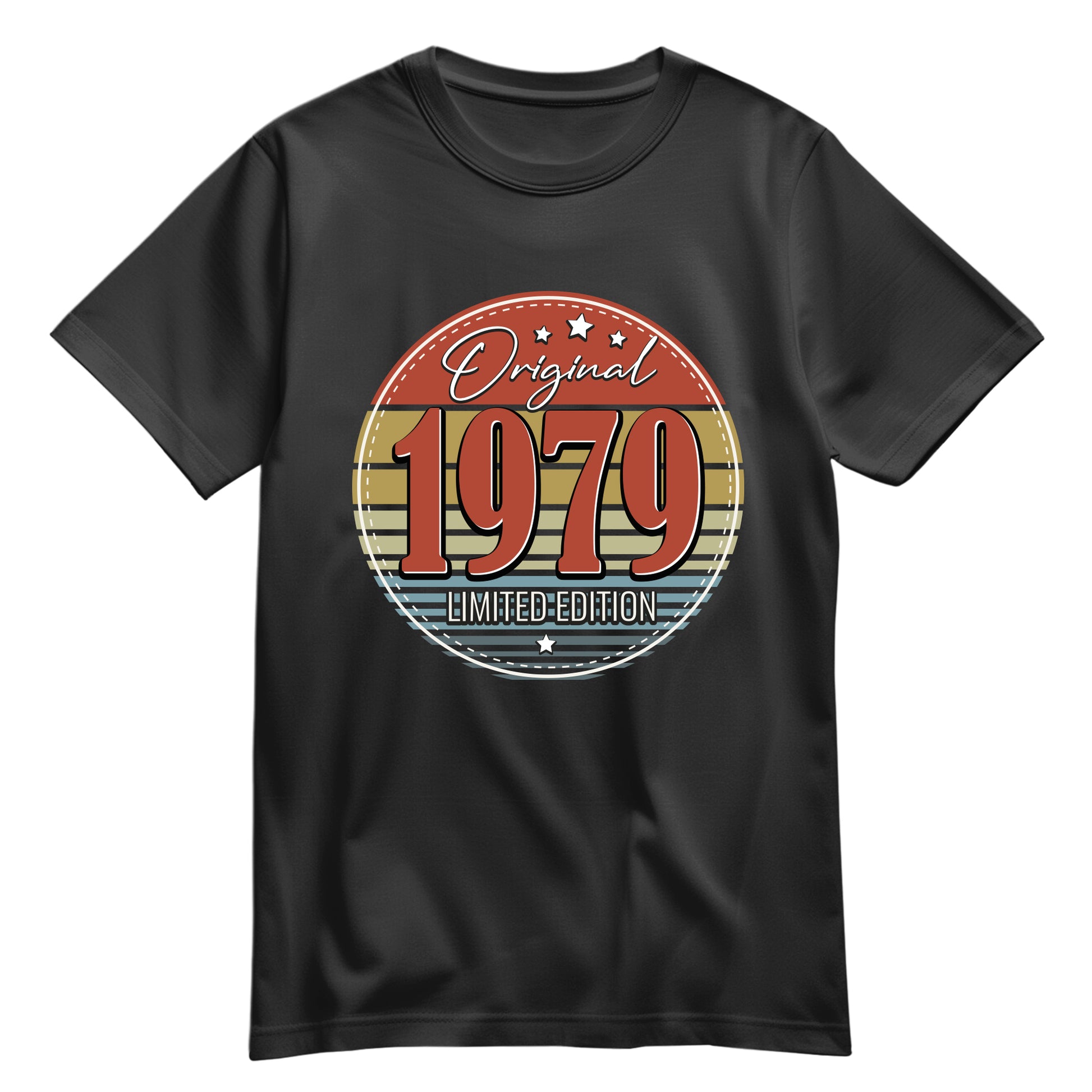 Geburtstagshirt - Original Limited Edition 1979 – Vintage Schwarz - FULiMA®