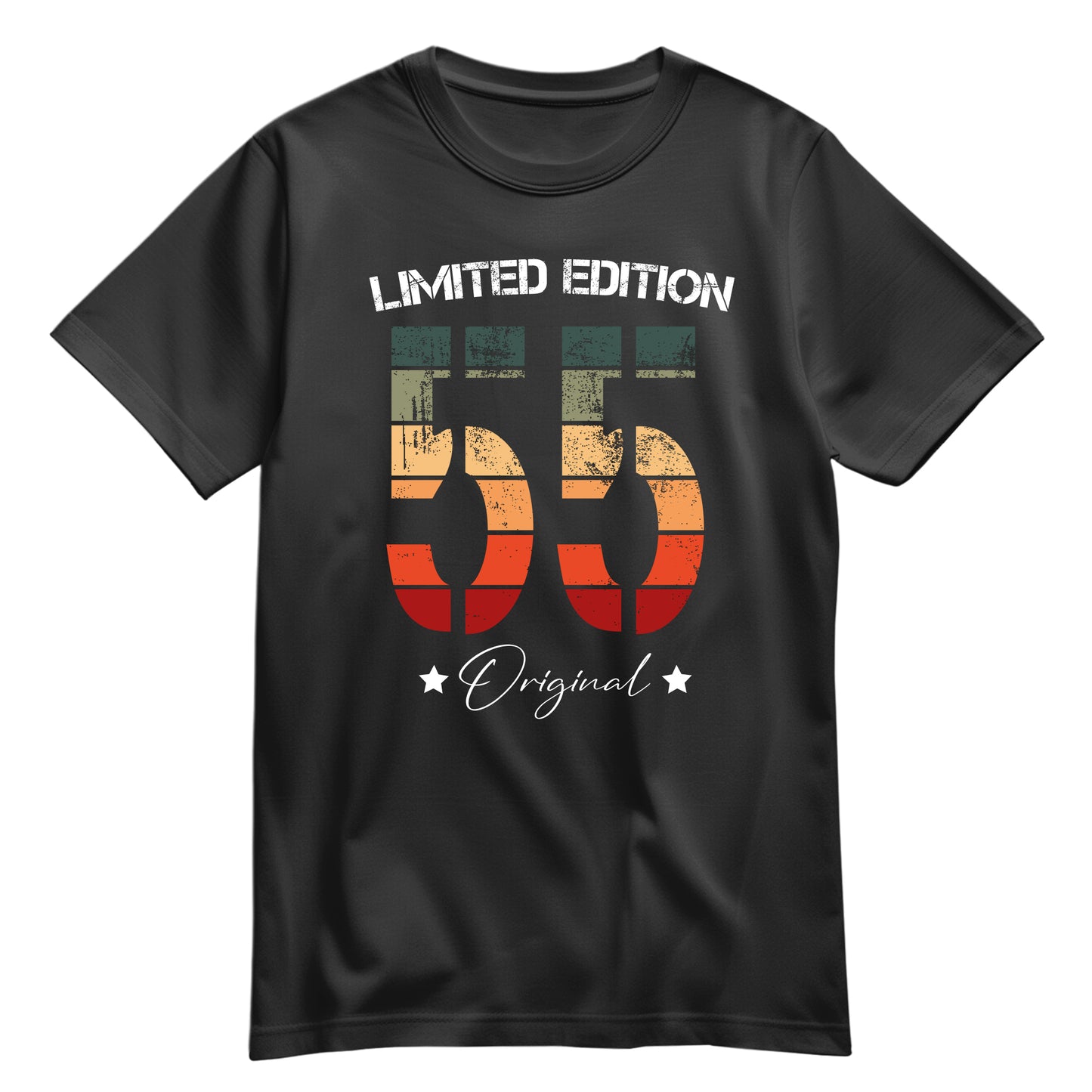 Limited Edition Original Grunge Vintage 55 - Geburtstagsshirt Schwarz - FULiMA®