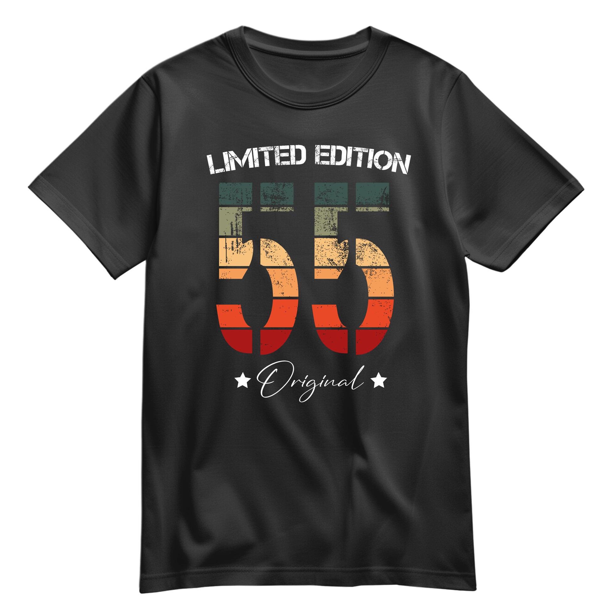 Limited Edition Original Grunge Vintage 55 - Geburtstagsshirt Schwarz - FULiMA®