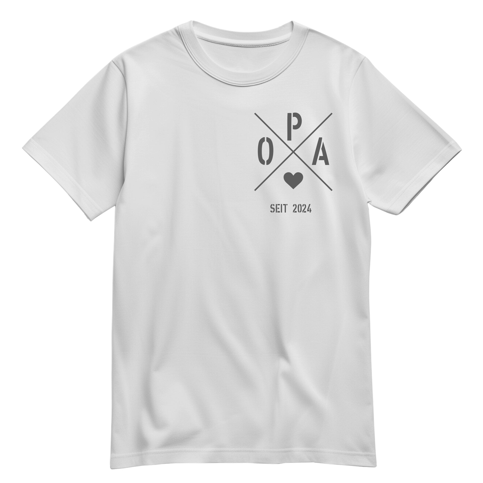 Opa Shirt - Opa seit Ihr WUNSCHJAHR personalsierbar Geschenk Weiß - FULiMA®