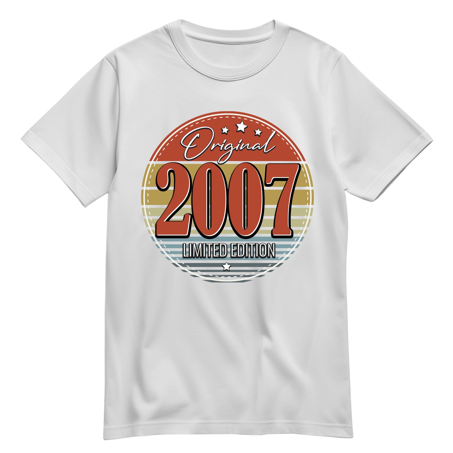 Geburtstagsshirt - Original Limited Edition 2007 – Vintage Weiß - FULiMA®