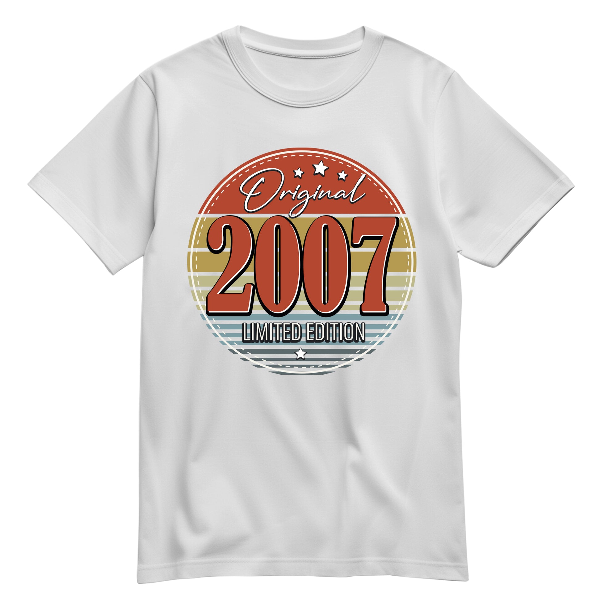 Geburtstagsshirt - Original Limited Edition 2007 – Vintage Weiß - FULiMA®