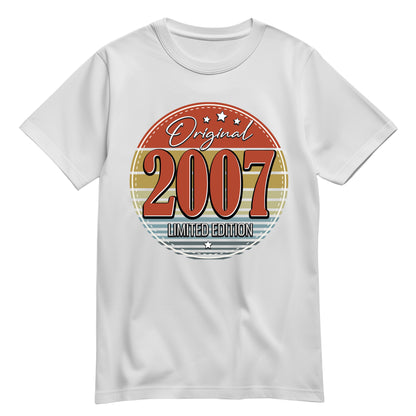 Geburtstagsshirt - Original Limited Edition 2007 – Vintage Weiß - FULiMA®