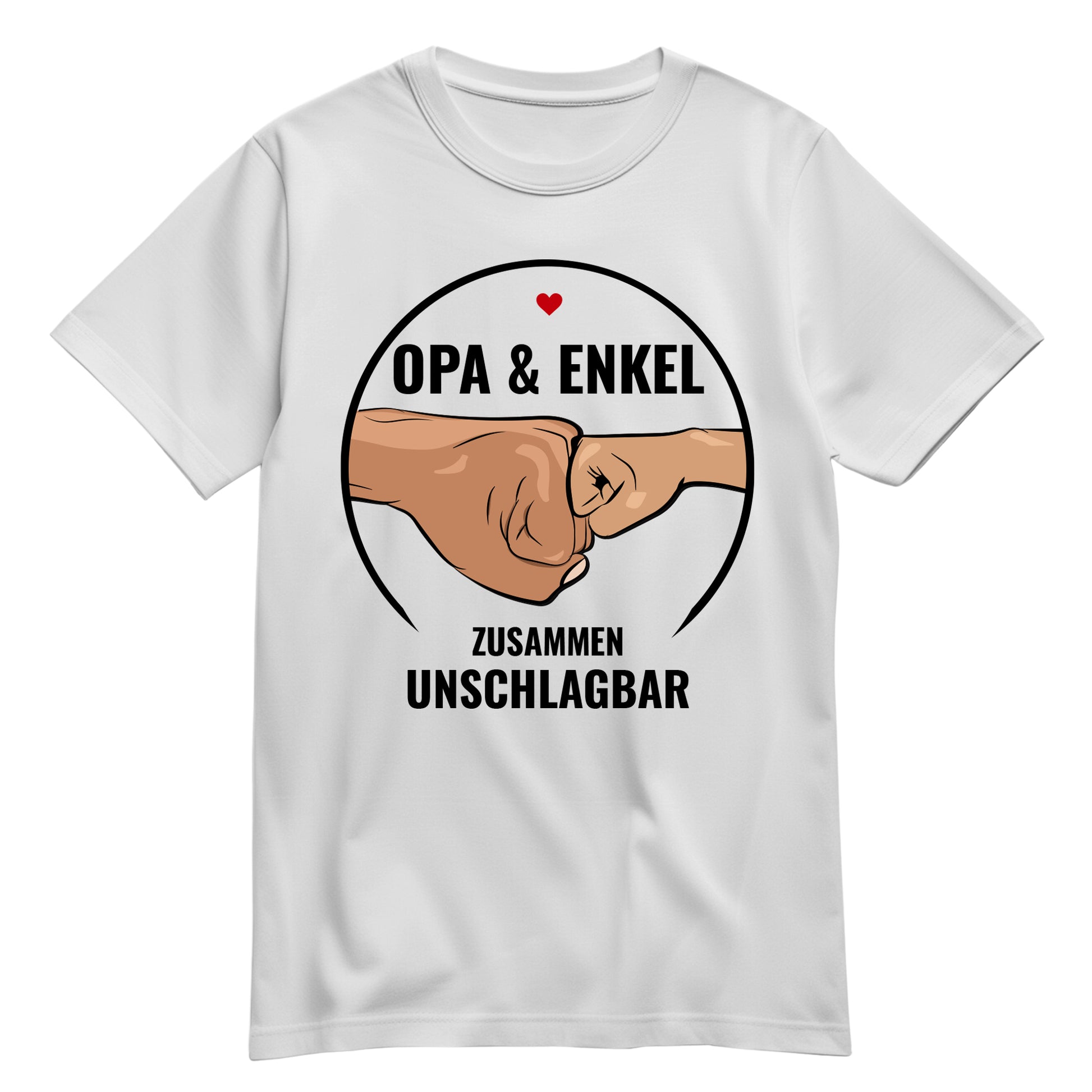 Opa Shirt - Opa und Enkel Zusammen Unschlagbar - Geschenkidee Weiß - FULiMA®