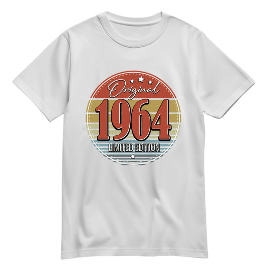 Geburtstagshirt - Original Limited Edition 1964 – Vintage Weiß - FULiMA®