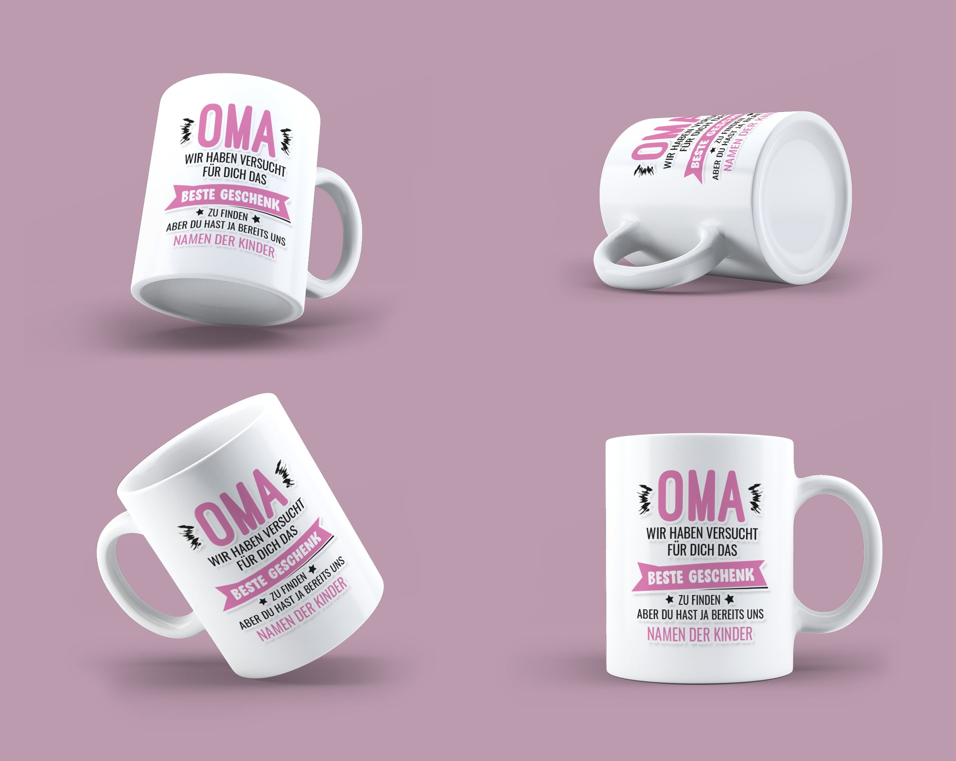 Tasse für Oma - Oma wir haben versucht das beste Geschenk für dich zu finden Fulima