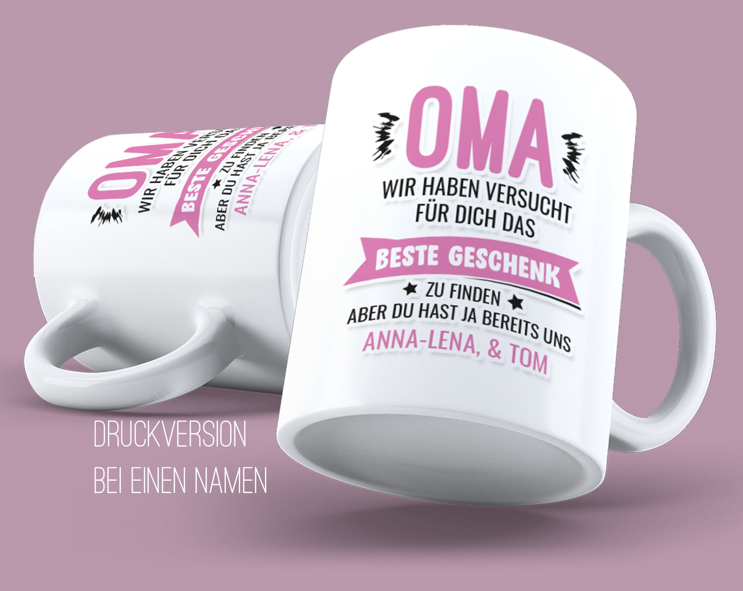 Tasse für Oma - Oma wir haben versucht das beste Geschenk für dich zu finden